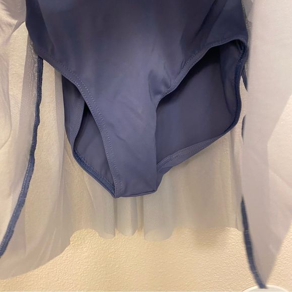 Weissman Blue Dance Costume with Star Accents - Picture 5 of 11